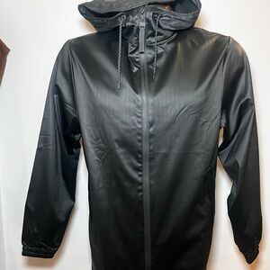 Rains Men's Sleek Black Raincoat